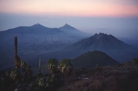 Volcanoes at dawn